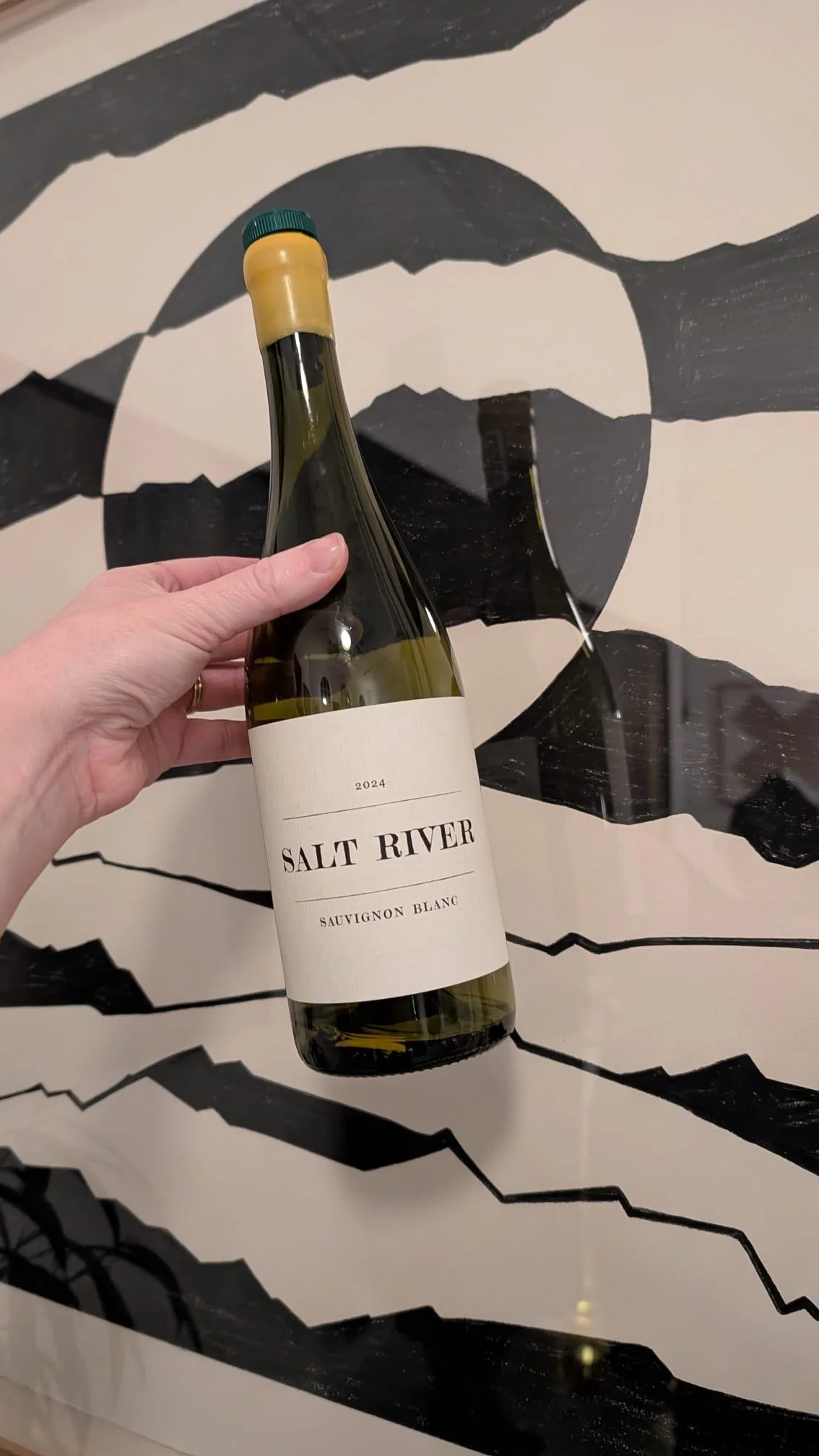 
   
    Paige Ripley ‘Setting Sun’
   

   
     Paired with  
    Salt River Sauvignon Blanc. Bright, mineral and quietly precise, with freshness cutting through underlying depth. Chosen to echo the stark contrast, graphic rhythm and contemplative