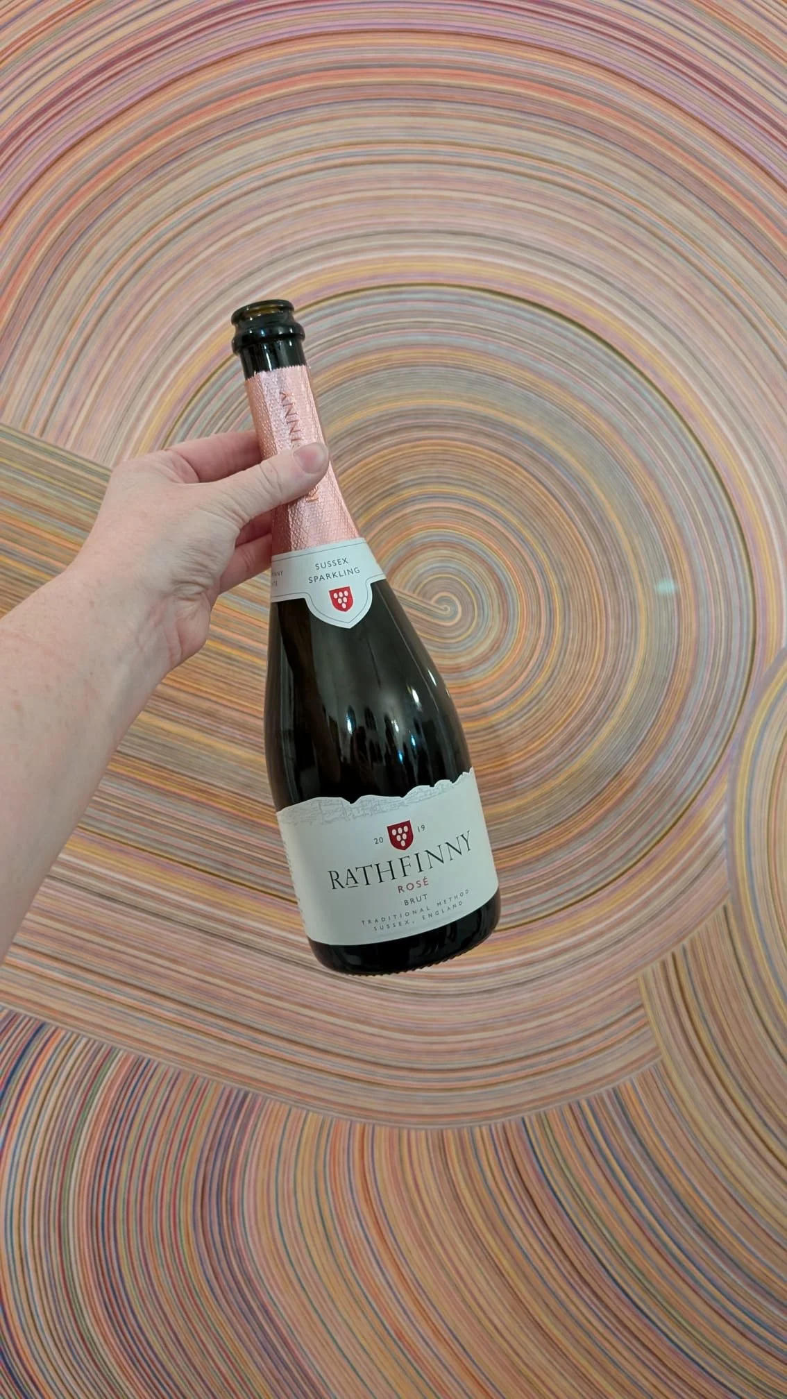 
   
    Laura Waldusky ‘Two Lines’
   

   
     Paired with  
    Rathfinny Rosé Brut. Delicate, bright and quietly celebratory, with mineral precision beneath its softness. Chosen to echo the rhythmic movement, layered colour and meditative energ