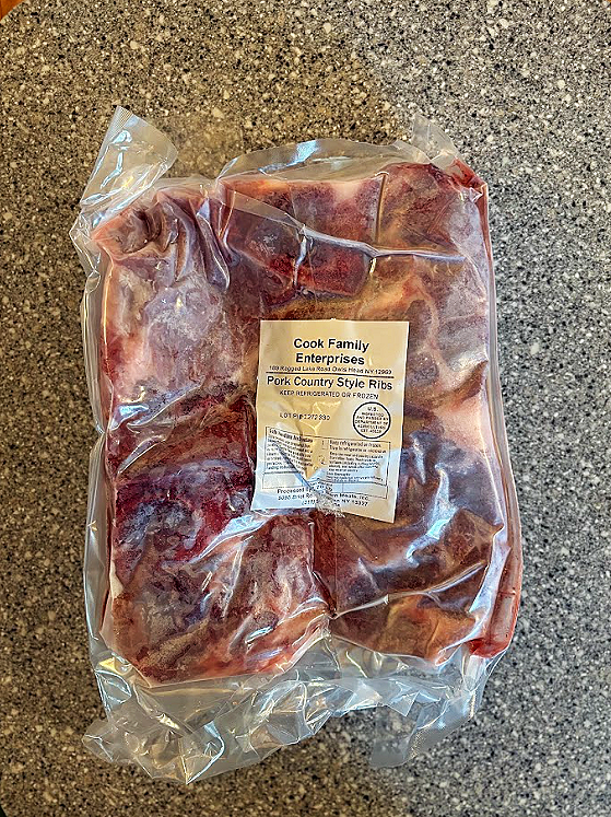 Frozen Pork Country Style RIbs
