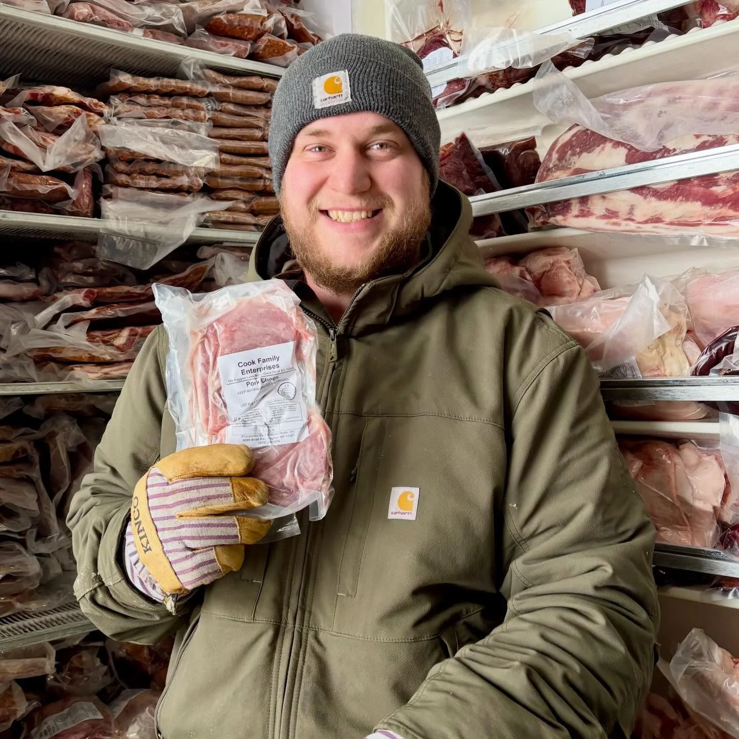 Pork and goat are back in stock!🥩 We&rsquo;ve got everything from hams to stew meat to bacon, not to mention loads of different sausage varieties.🥓 Order online for local pick up or delivery, or come see us at the Saranac Lake Farmers&rsquo; Market