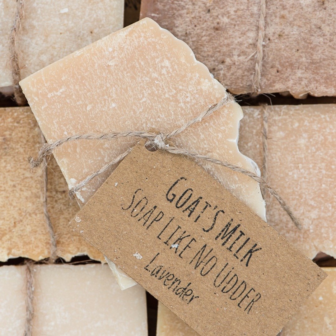 All of our goat's milk soap scents are back in stock!🧼 We've been working hard to replenish our inventory after the holidays.