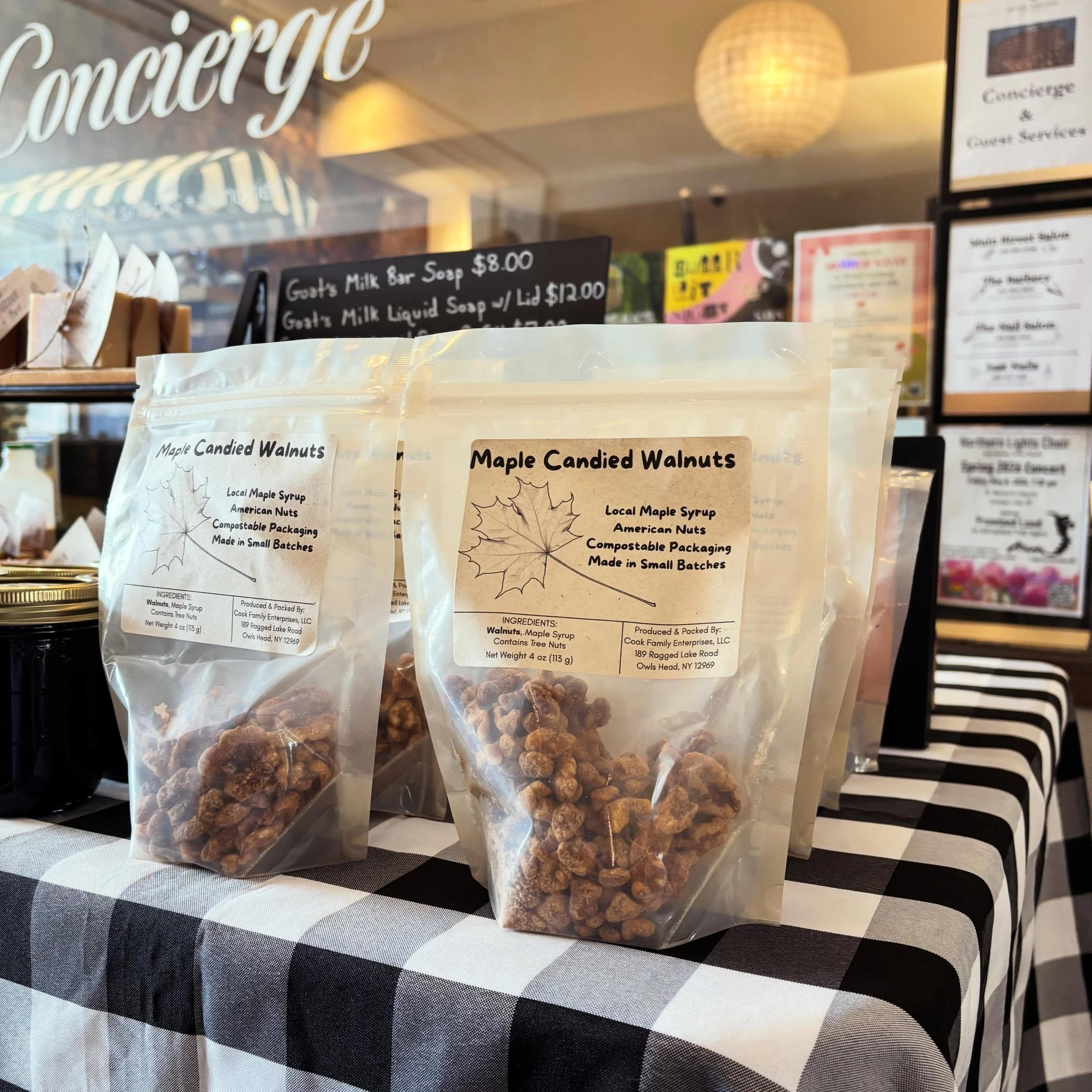 Today&rsquo;s Mother&rsquo;s Day Market felt like the perfect time to debut one of our new products: maple candied nuts! Made with local maple syrup and American nuts, these are sure to satisfy your sweet tooth. Coming next week: maple fudge (and cho