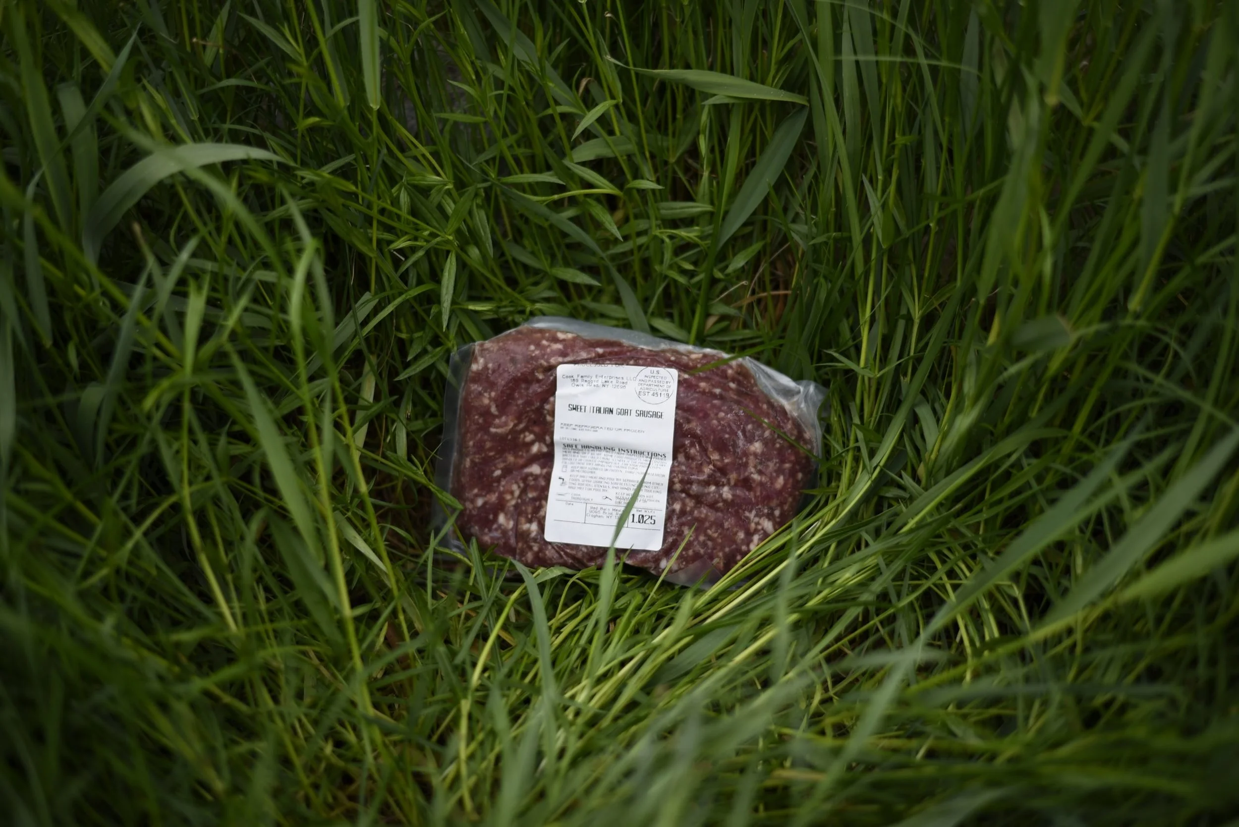 Frozen Sweet Italian Goat Sausage (Loose)