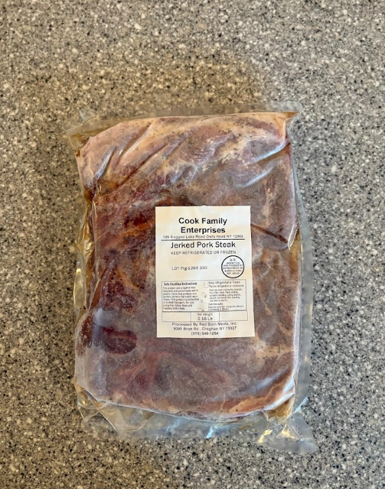 Frozen Jerked Pork Steaks