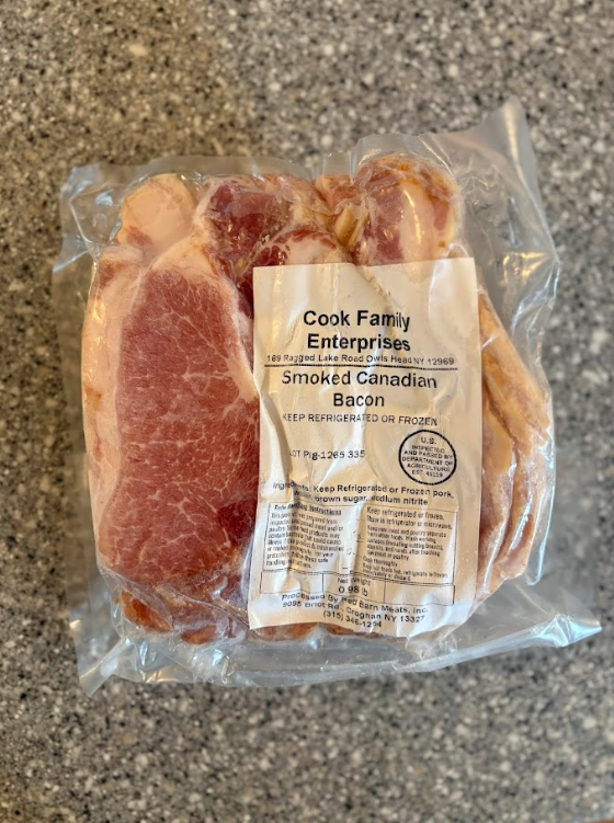 Frozen Smoked Canadian Bacon