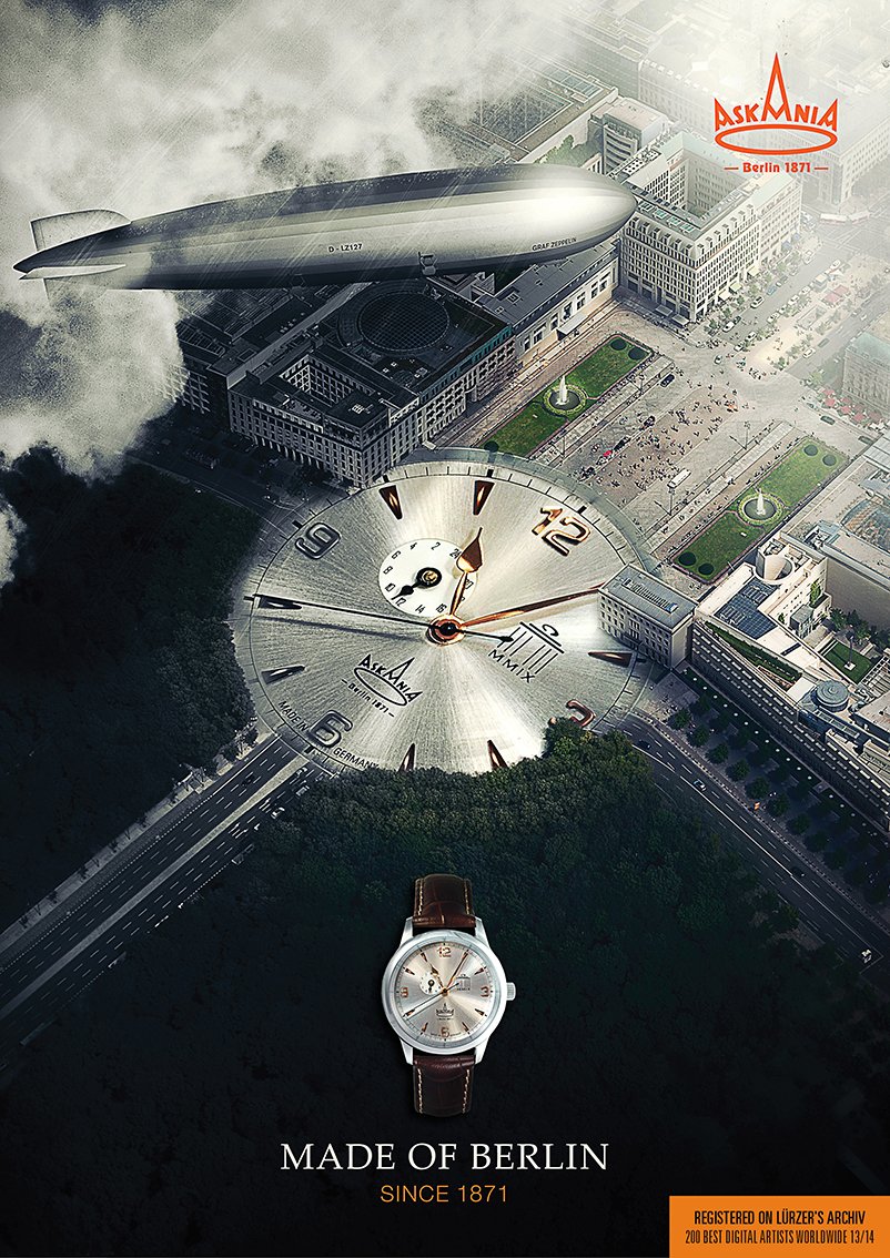 Poster Design for Askania Watches