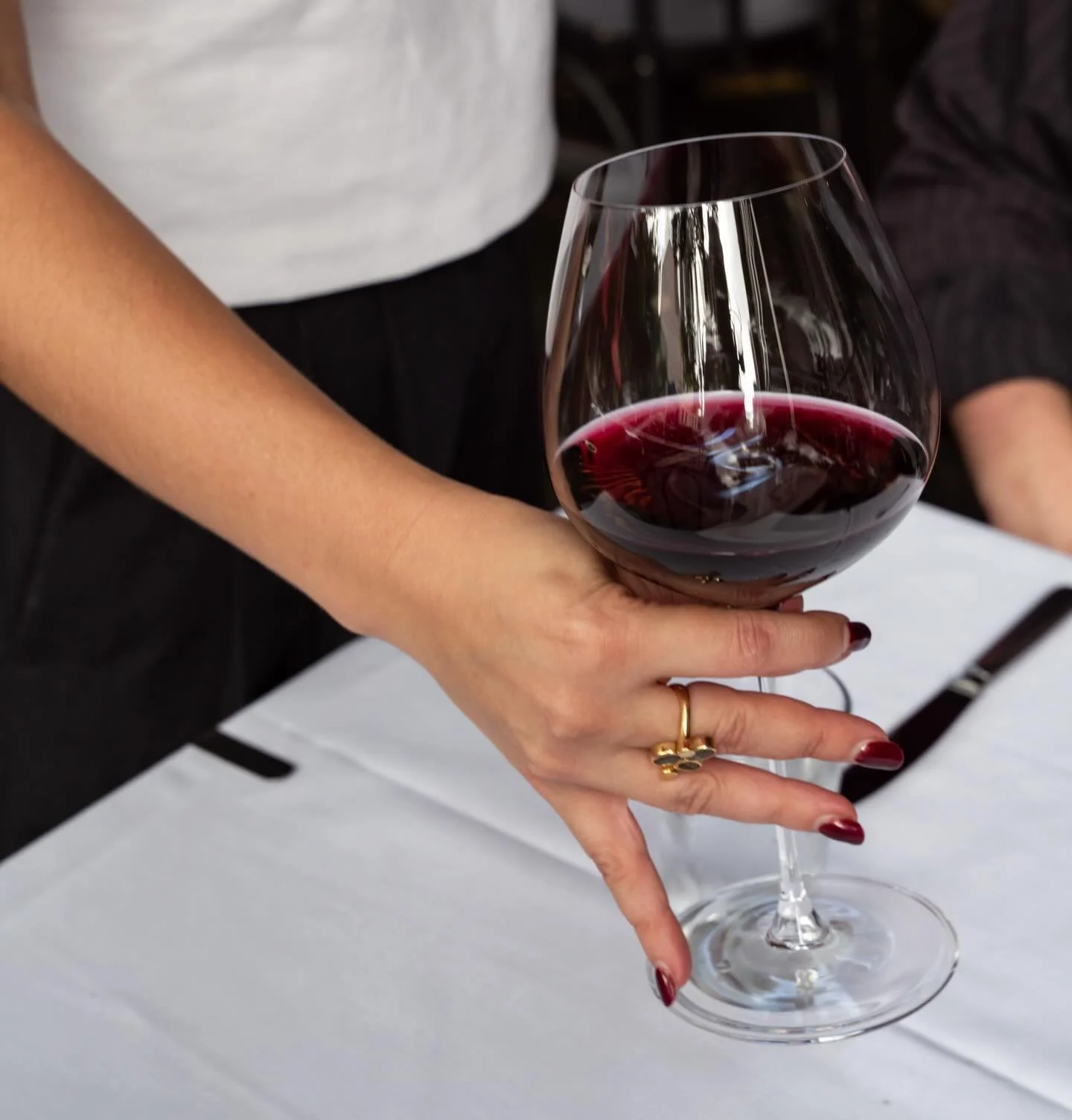 A glass of wine. 

What&rsquo;s in a glass, you ask? 

Somewhere along the way, a simple measure became a matter of debate. We&rsquo;ve heard whispers of 125ml - fine for sparkling, of course - and even more curious tales of 100ml pours, which, frank