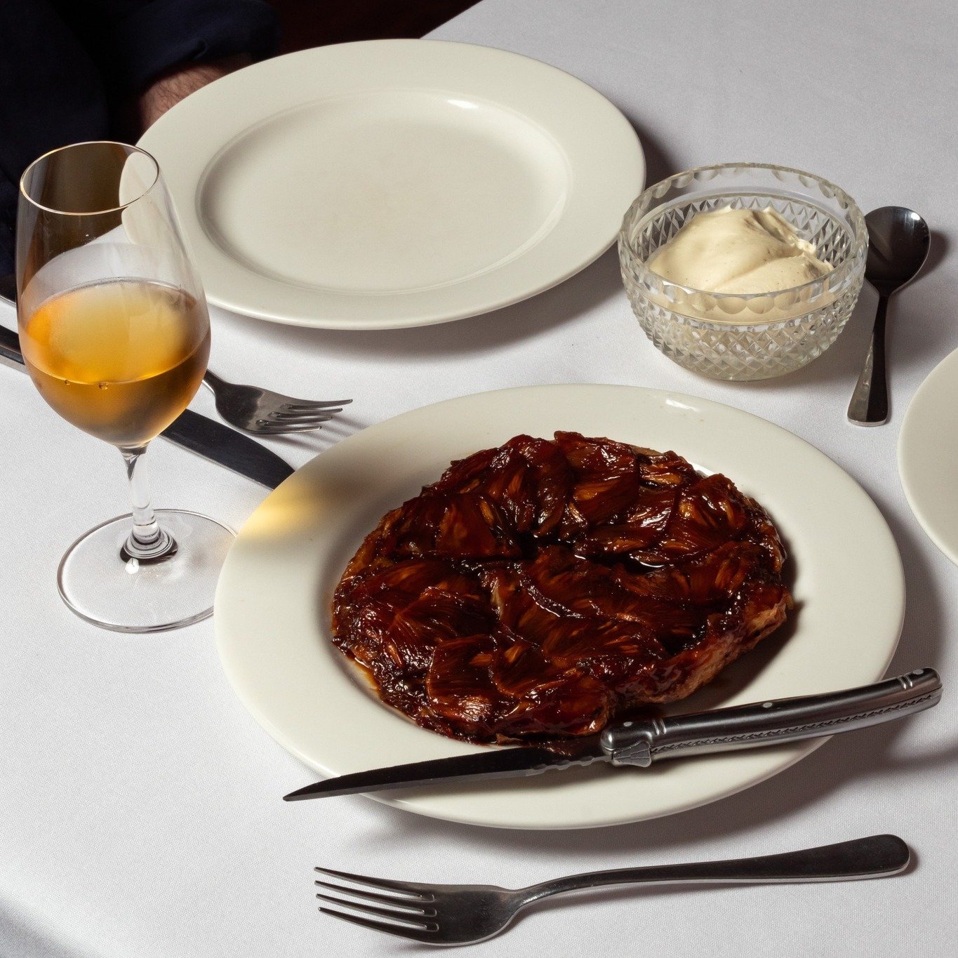 Chef Andy's pineapple tarte tatin: golden, caramelised perfection.  Making a special appearance this Sunday for Mother's Day lunch - be sure to book, there are only a few spots left!

📸 @isabellagwild