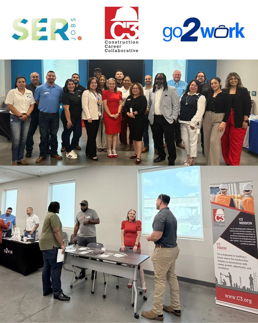 Yesterday evening, the Construction Career Collaborative (C3), @go2workapp, and SERJobs came together at the SERJobs Workforce Resource &amp; Training Center for a Construction Hiring &amp; Networking Event.

Employers met face-to-face with pre-scree
