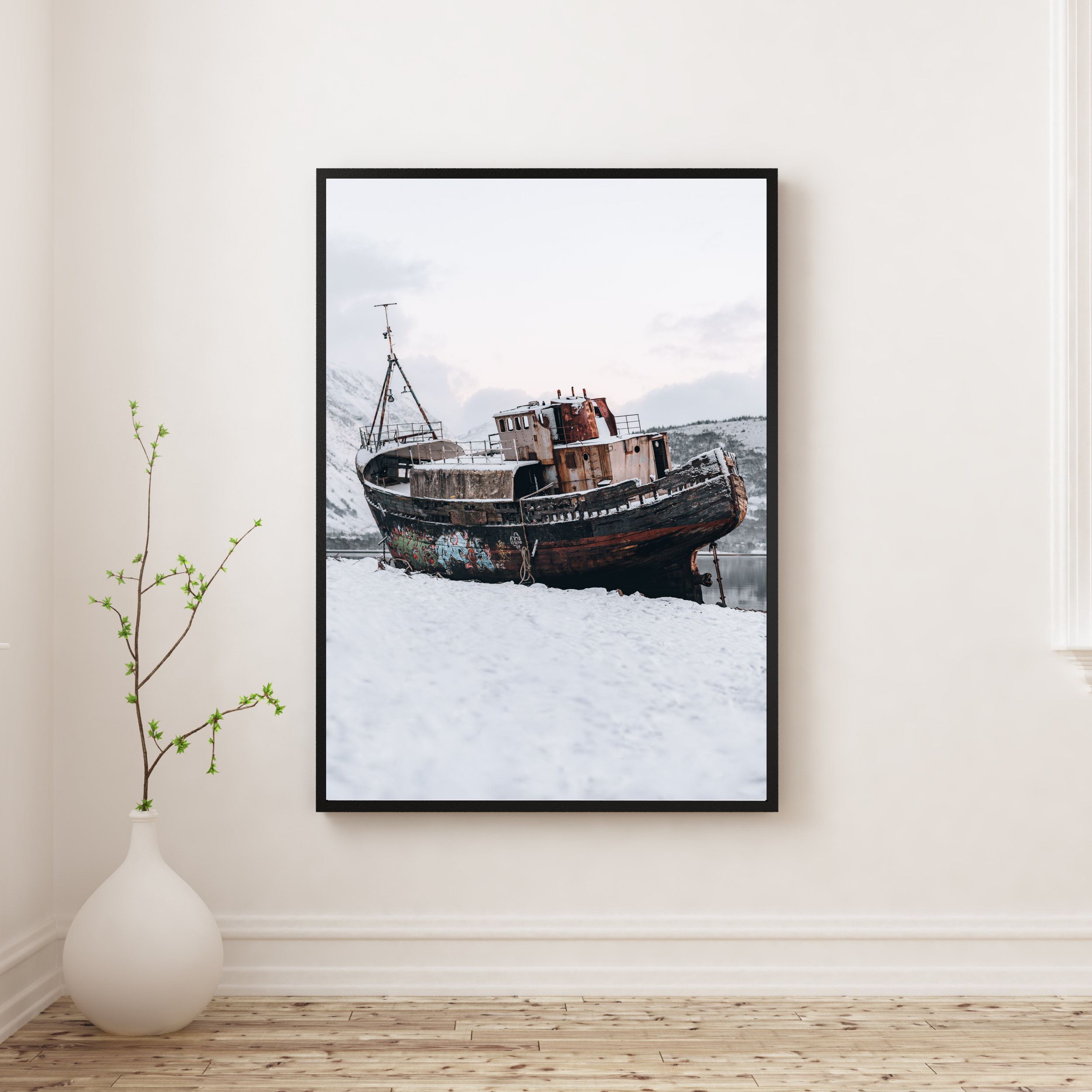 Corpach Shipwreck MV Dayspring Ben Nevis Scotland Travel Print Scottish Gifts