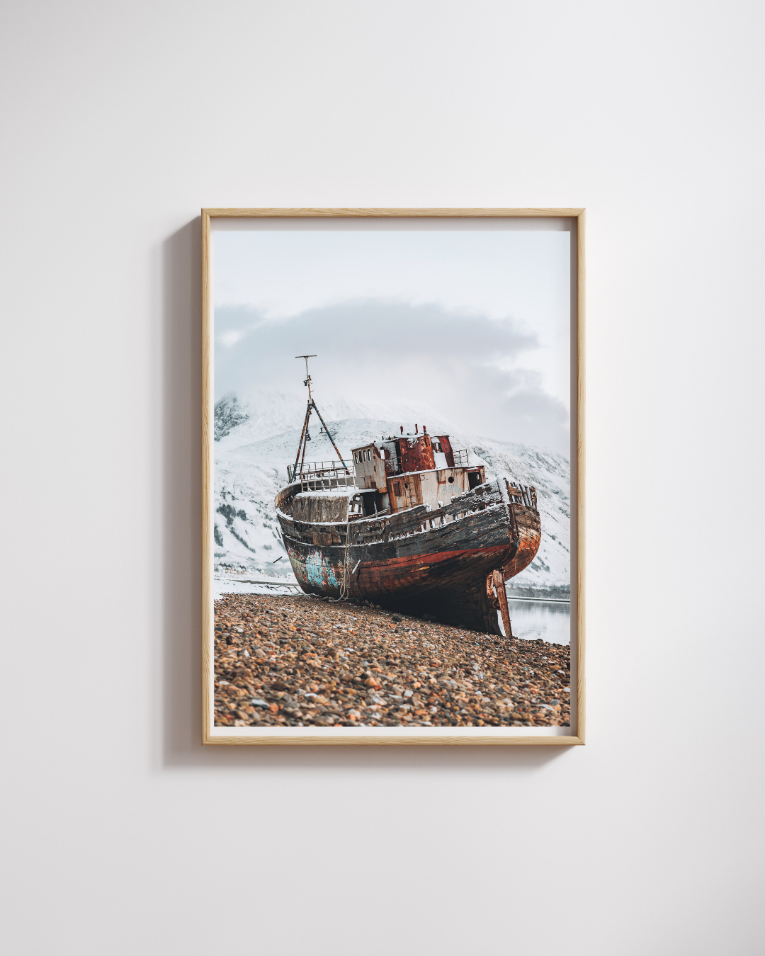 Corpach Shipwreck Ben Nevis Photography Art Print