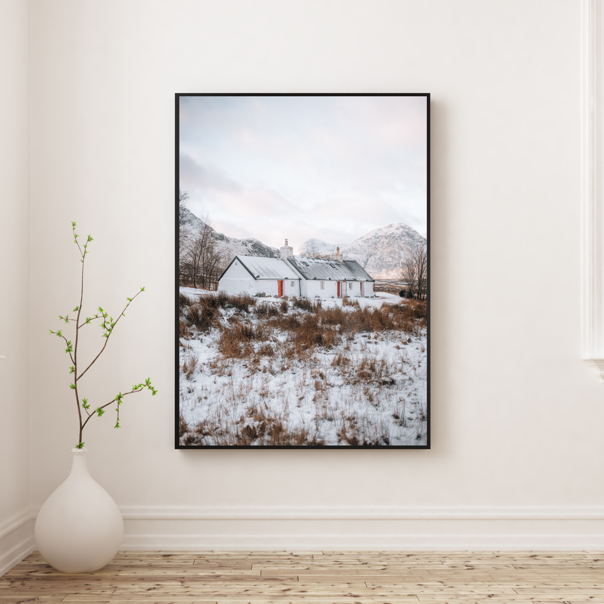 Blackrock Cottage Glencoe Scotland Landscape Photography Print, Scottish Gifts, Travel Wall Art, Travel Prints, Travel Poster, Digital Art, Fine Art, Scottish Gifts