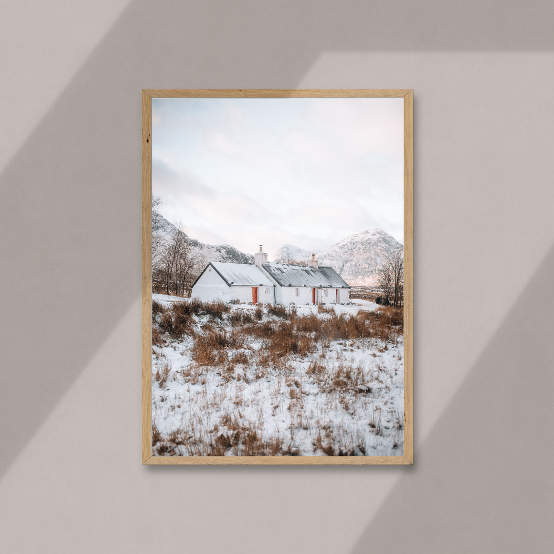 Blackrock Cottage Glencoe Scotland Landscape Photography Print, Scottish Gifts, Travel Wall Art, Travel Prints, Travel Poster, Digital Art, Fine Art, Scottish Gifts