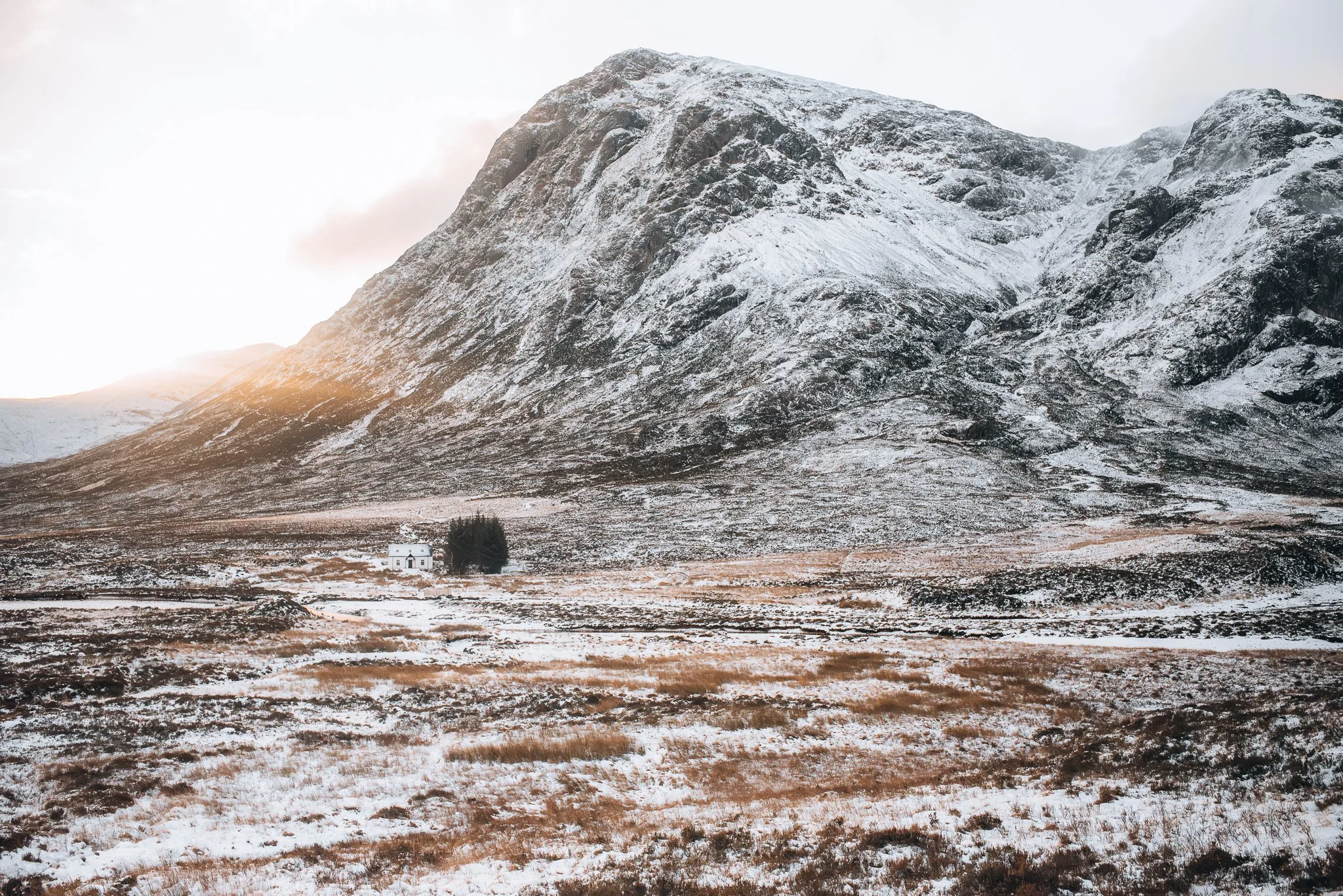 Wee White Hut Glencoe Photography Print