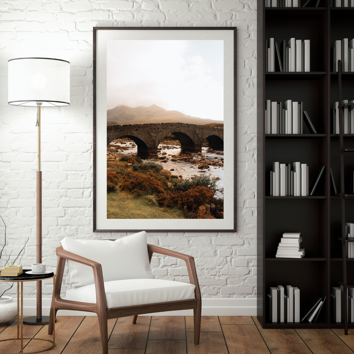 Brown and White Minimalist 3D Illustration Wall Frame Mockup Instagram POst-2.png