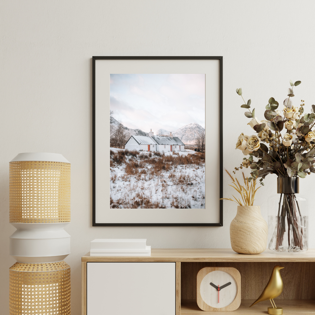 Blackrock Cottage Glencoe Scotland Landscape Photography Print, Scottish Gifts, Travel Wall Art, Travel Prints, Travel Poster, Digital Art, Fine Art, Scottish Gifts