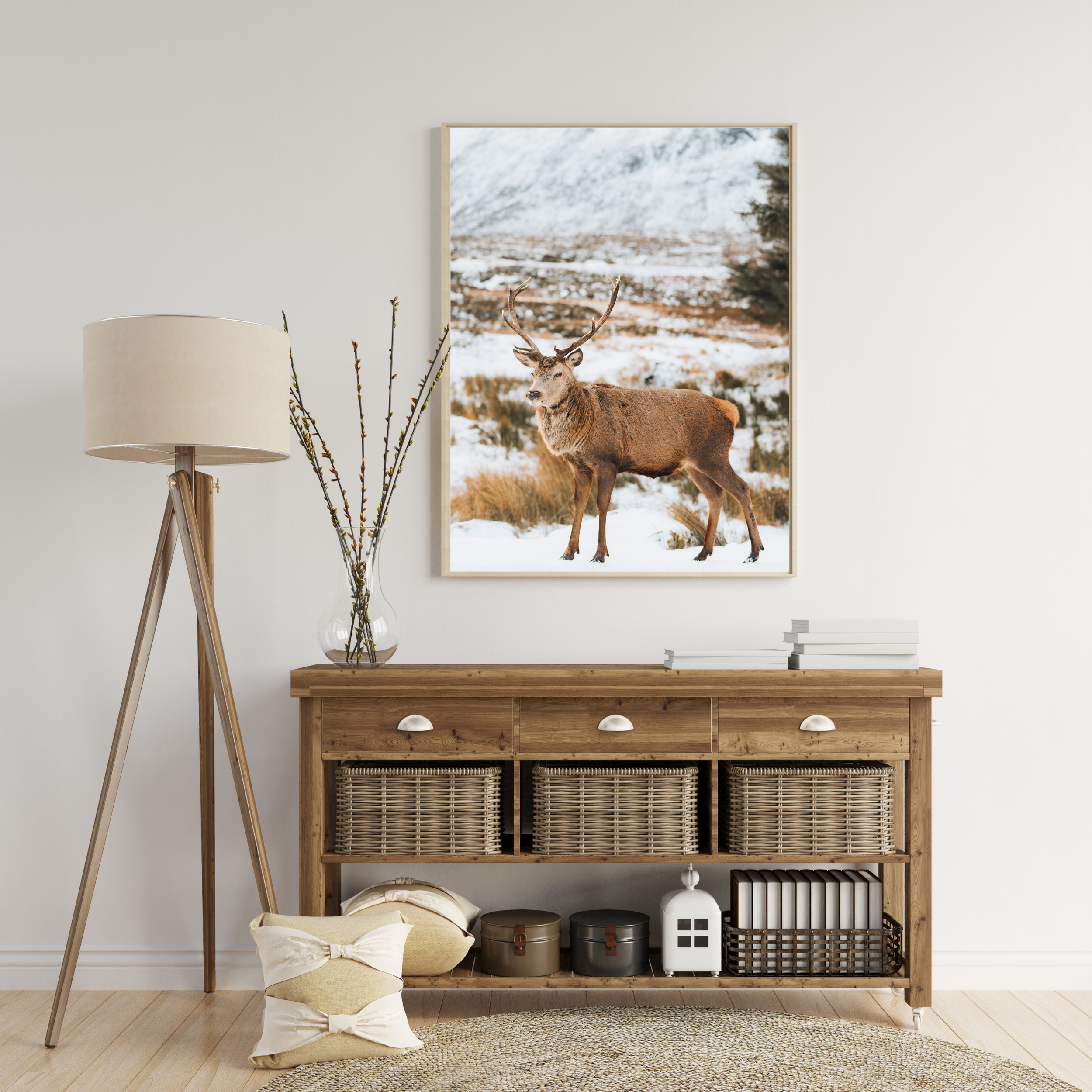 Wild Red Deer Scotland Red Stag Photography Print Scottish Gifts