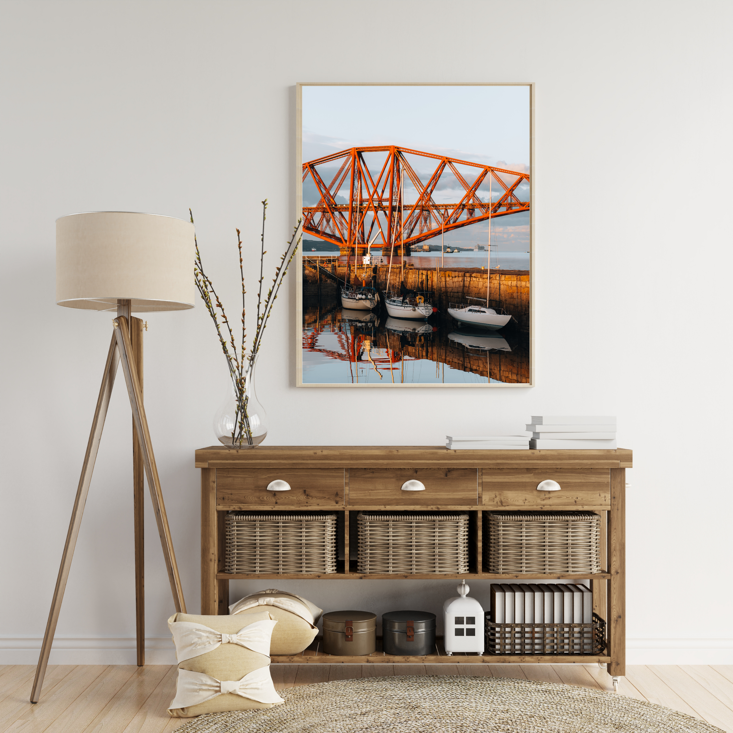 South Queensferry Scotland Sunset Landscape Photography Print