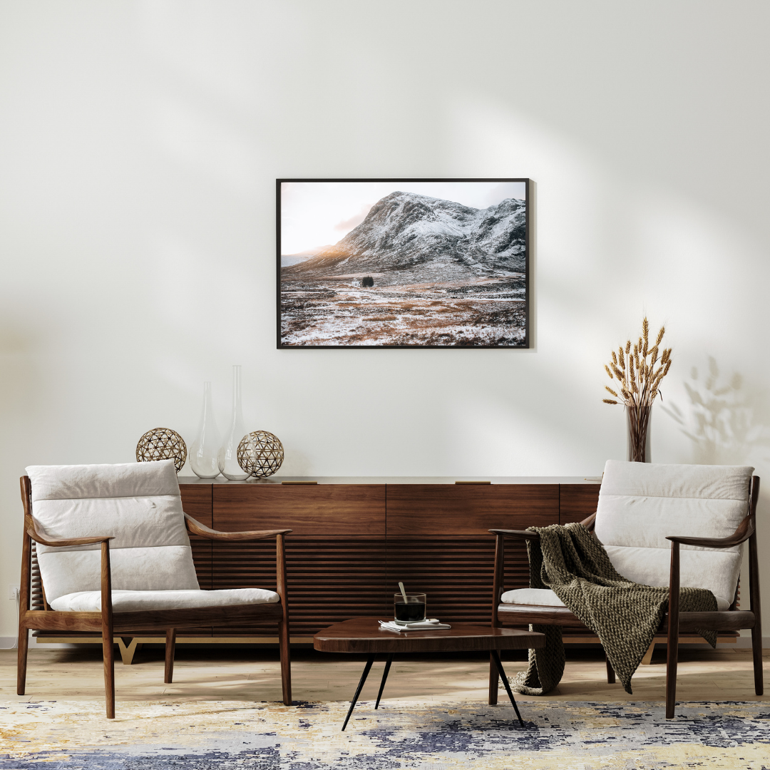 Wee White Hut Glencoe Photography Print