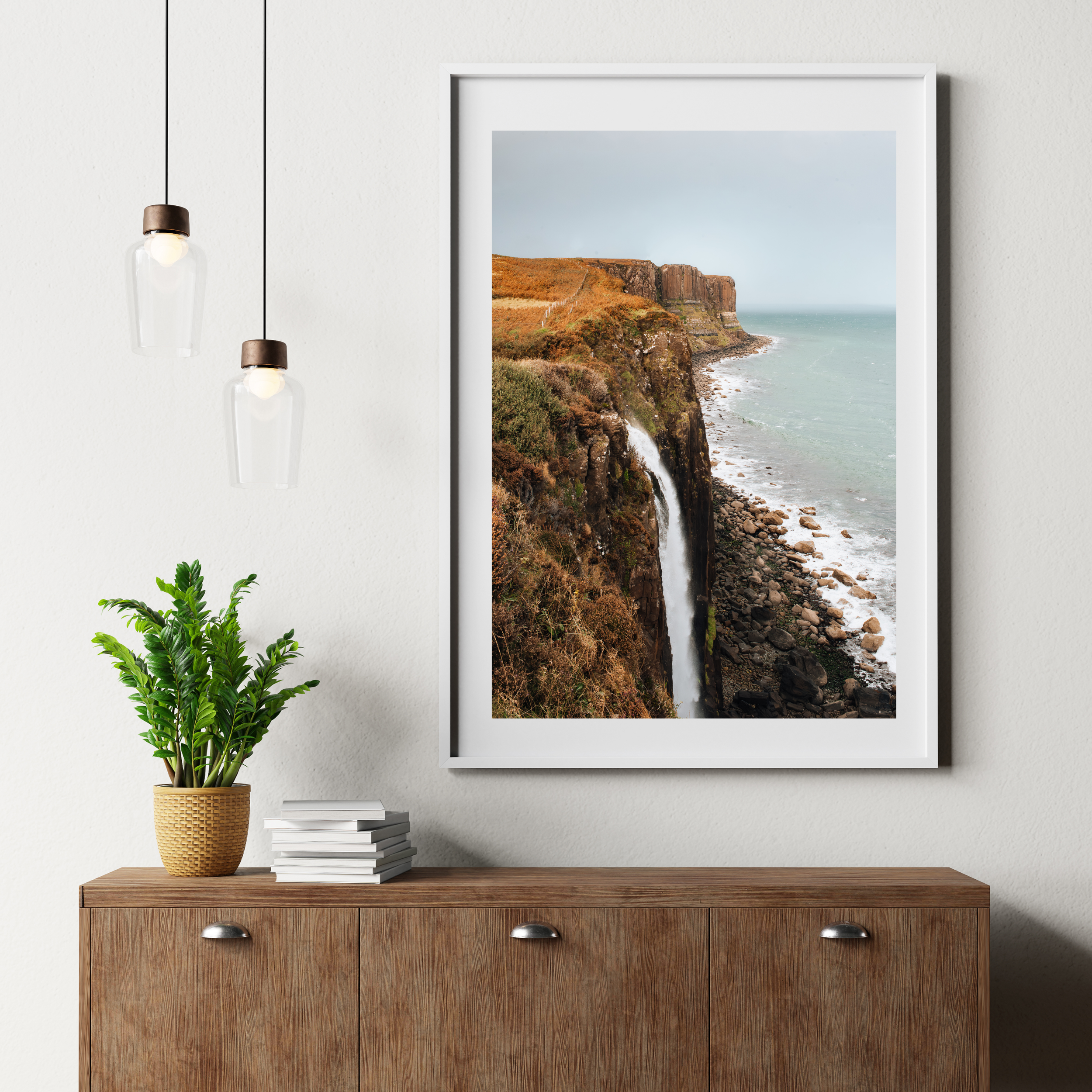 Mealt Falls Kilt Rock Isle of Skye Scotland Landscape Photography Print, Scottish Gifts, Travel wall decor, Travel wall art, Large wall art, New home gift, Housewarming gift