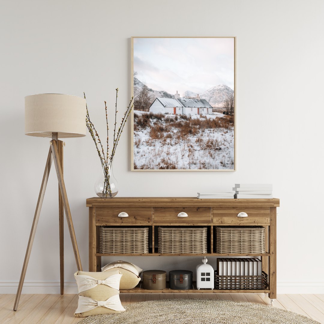 Blackrock Cottage Glencoe Scotland Landscape Photography Print, Scottish Gifts, Travel Wall Art, Travel Prints, Travel Poster, Digital Art, Fine Art, Scottish Gifts