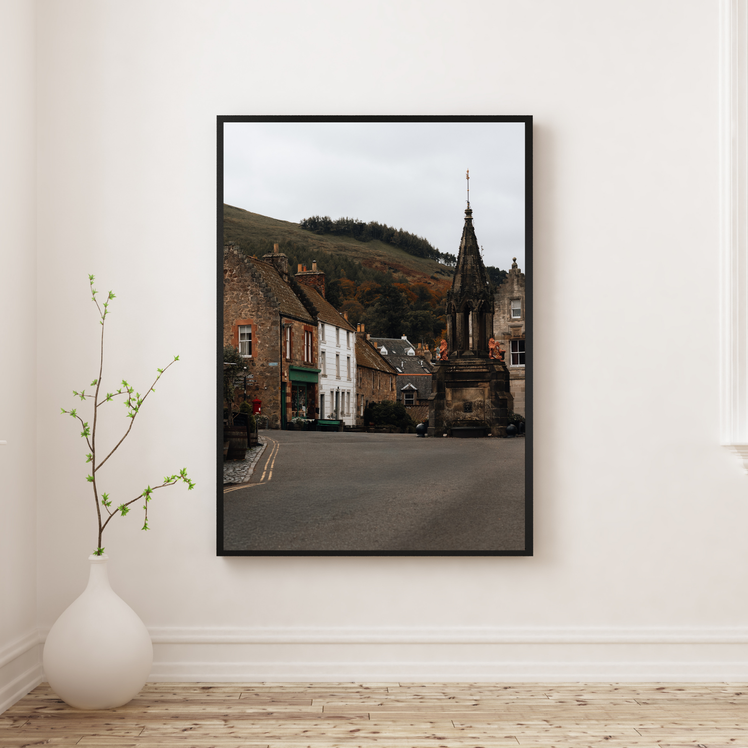 Falkland Village Scotland Landscape Photography Art Print, Outlander filming location, Jamie Fraser, Travel photography prints, Travel poster, Scottish Gifts, Large wall art