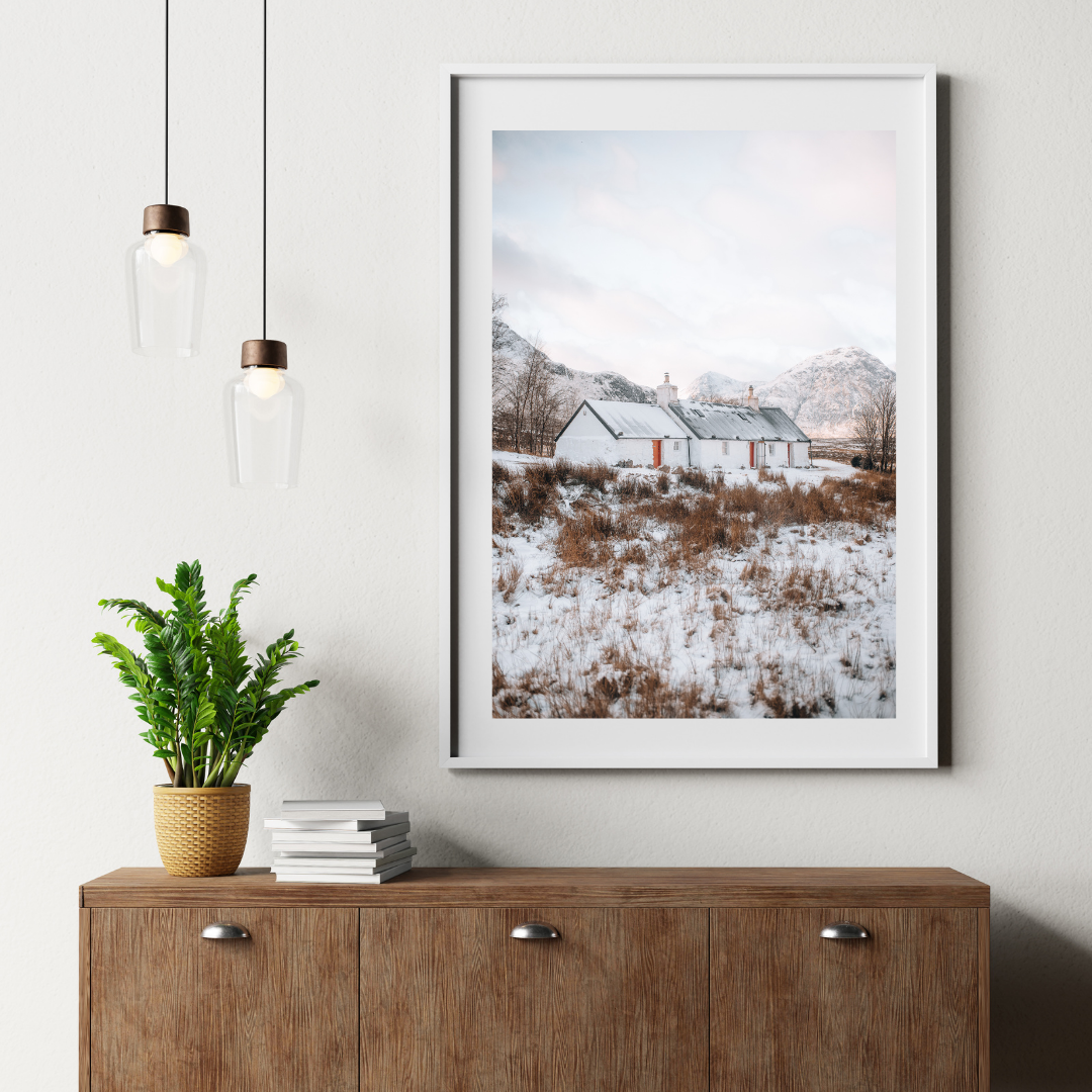 Blackrock Cottage Glencoe Scotland Landscape Photography Print, Scottish Gifts, Travel Wall Art, Travel Prints, Travel Poster, Digital Art, Fine Art, Scottish Gifts