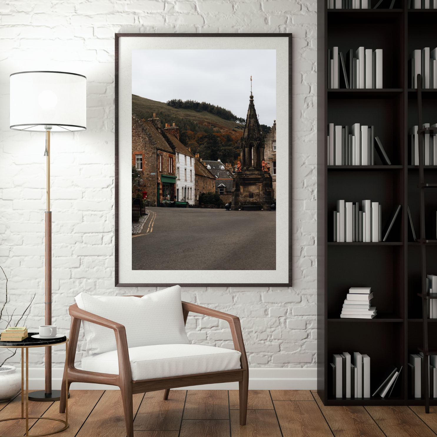 Falkland Village Scotland Landscape Photography Art Print, Outlander filming location, Jamie Fraser, Travel photography prints, Travel poster, Scottish Gifts, Large wall art