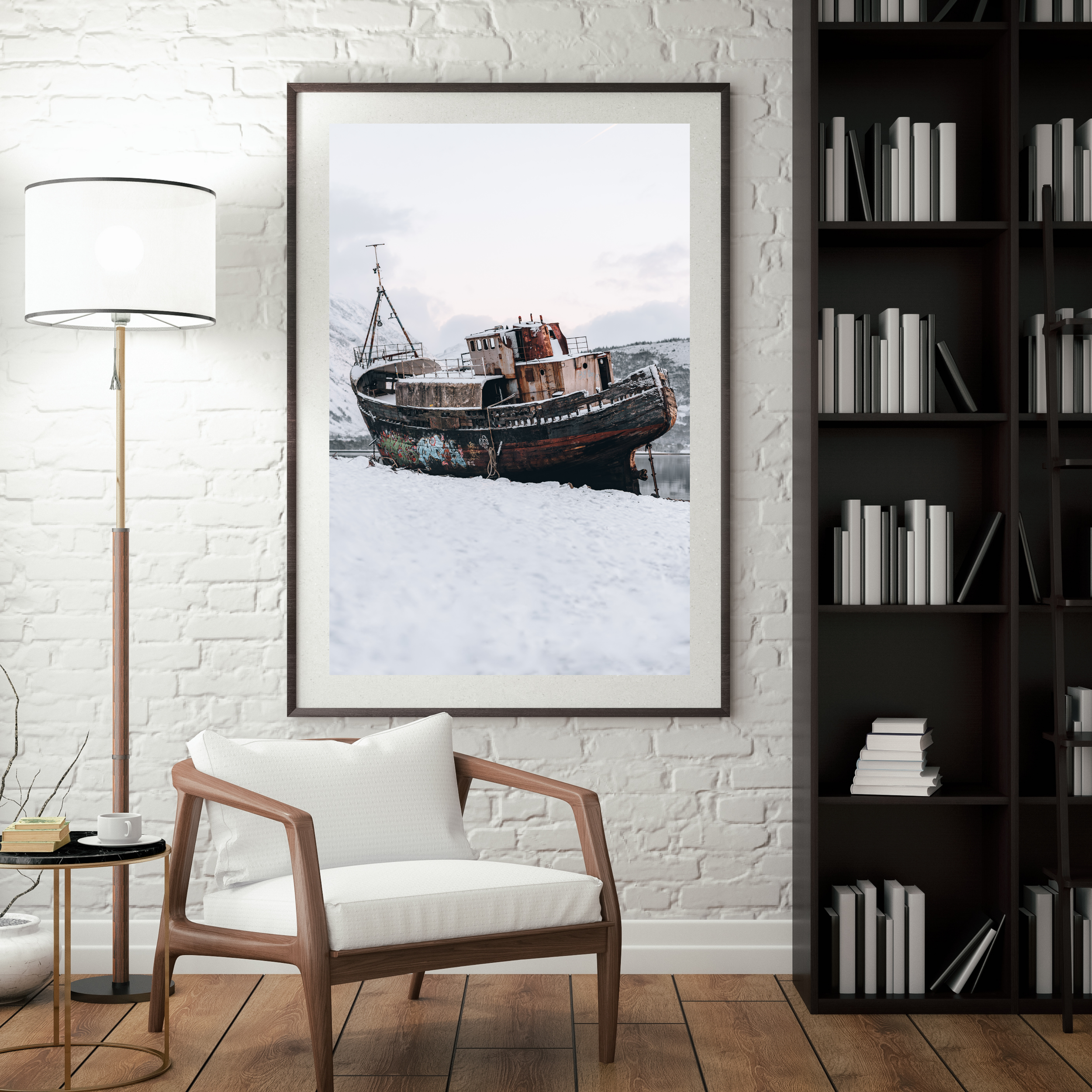 Corpach Shipwreck MV Dayspring Ben Nevis Scotland Travel Print Scottish Gifts