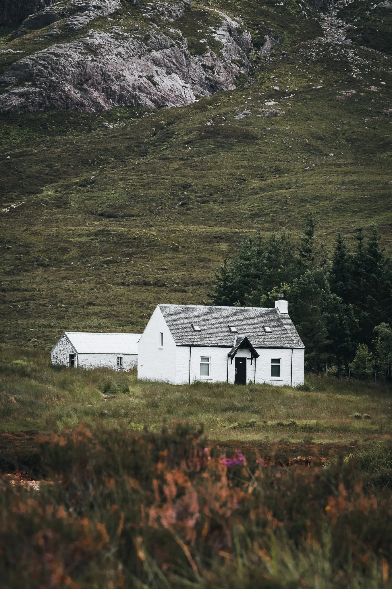 Wee White Hut Glencoe Landscape Photography Print