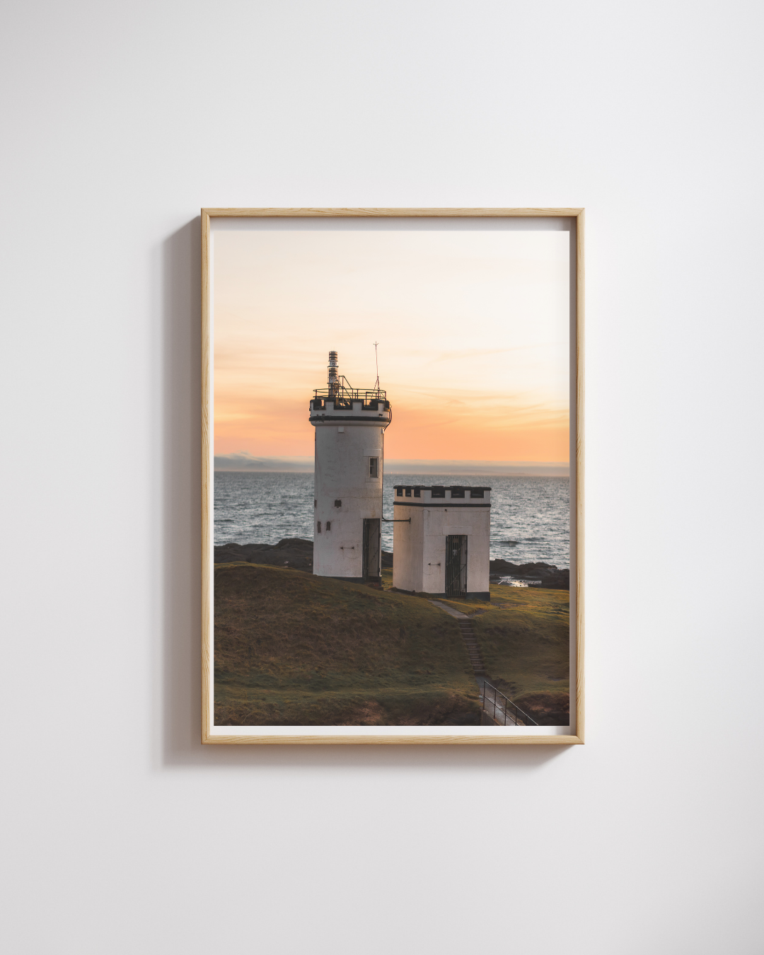 Elie Ness Lighthouse Sunset Photography Print