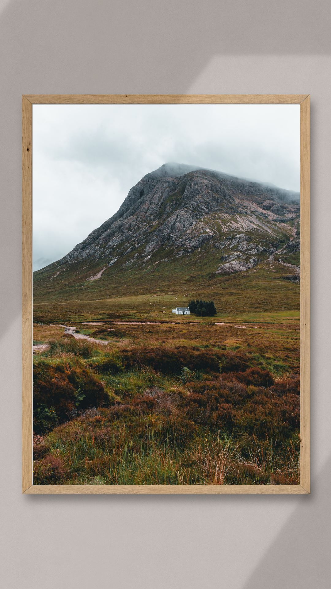 Wee White Hut Glencoe Landscape Photography Print Scottish Gifts