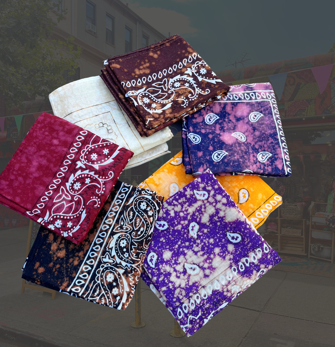 Acid Wash Bandanas