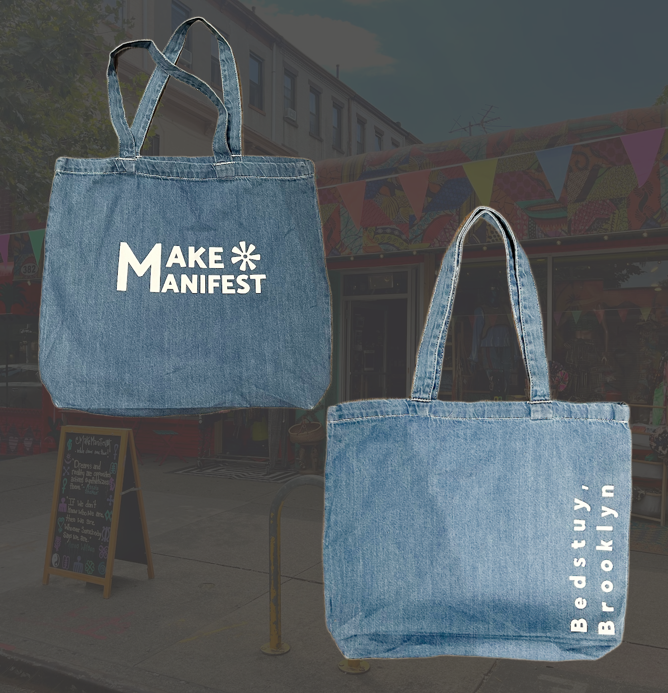 Classic MMBK Denim Tote