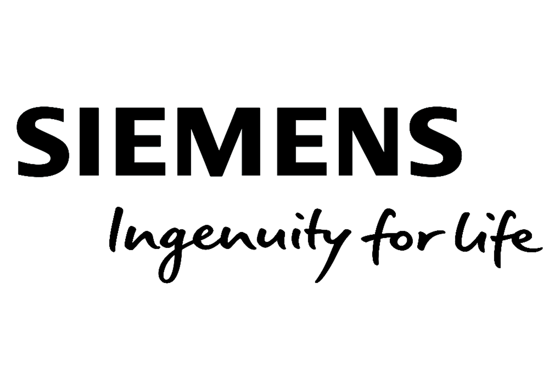 The logo of Siemens with the tagline "Ingenuity for life" written below it.