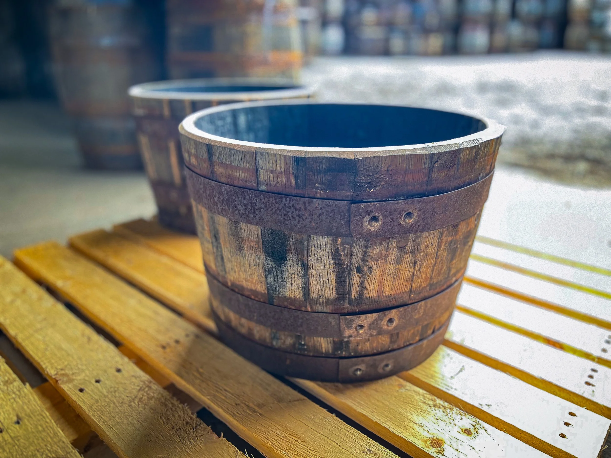 Rustic Small Planter (Quarter Cask)