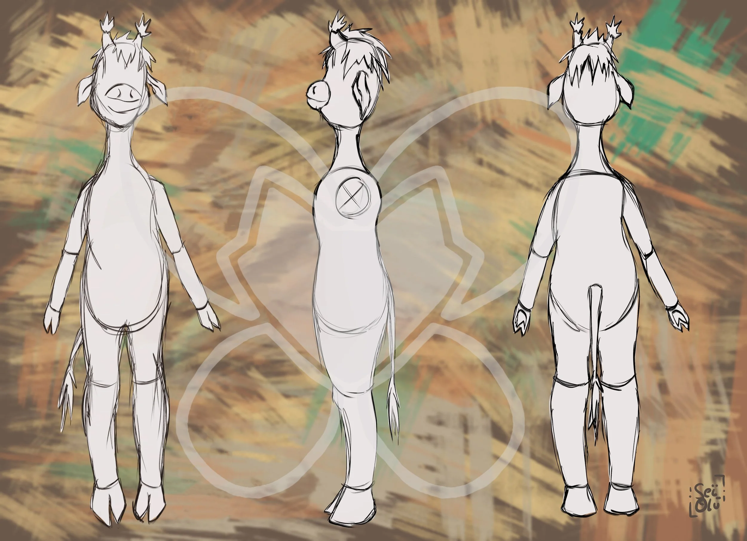 Création d'une planche de Concept Art pour un jouet ou une peluche