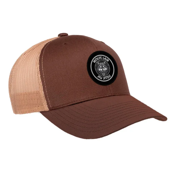 1852BSideKhakiBrownTruckerHatMockup-WolfeLair_600x600.webp