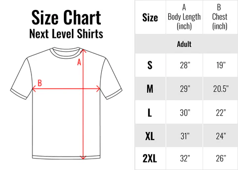 The Foundation T-shirt Size Chart.png (Copy)
