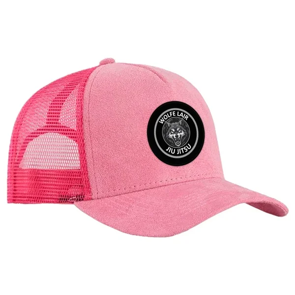 1852BPinkSuedeTruckerHatMockup-WolfeLair_600x600.webp