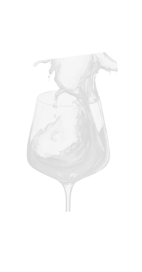 Verre à vin avec un liquide noir qui simule un vortex ou un flux tourbillonnant.