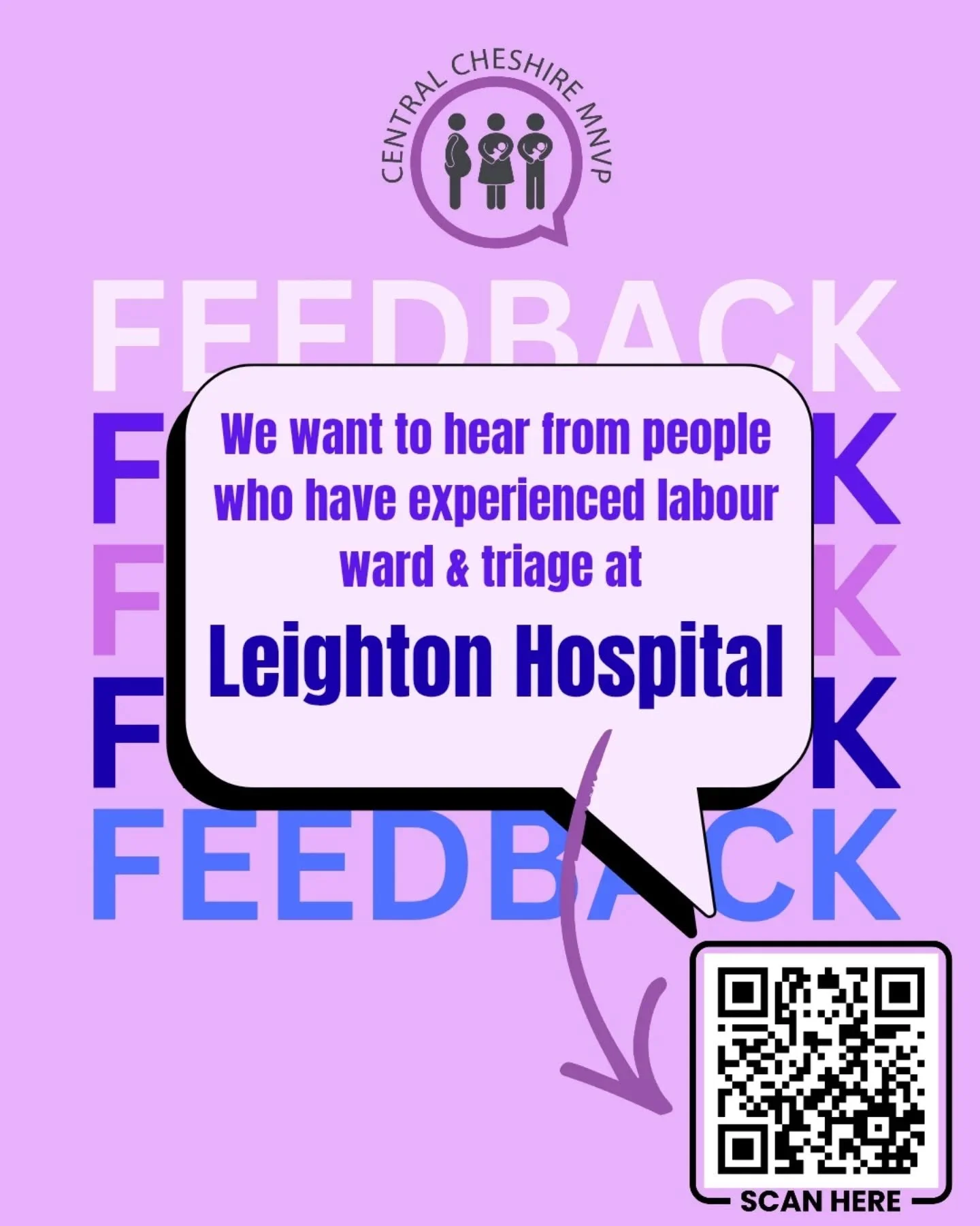 Did you have your baby at Leighton Hospital? 🏥 

We use your feedback to make maternity services better for everyone. 

Help us shape local care by taking a few minutes to complete our questionnaire. Your experience matters!