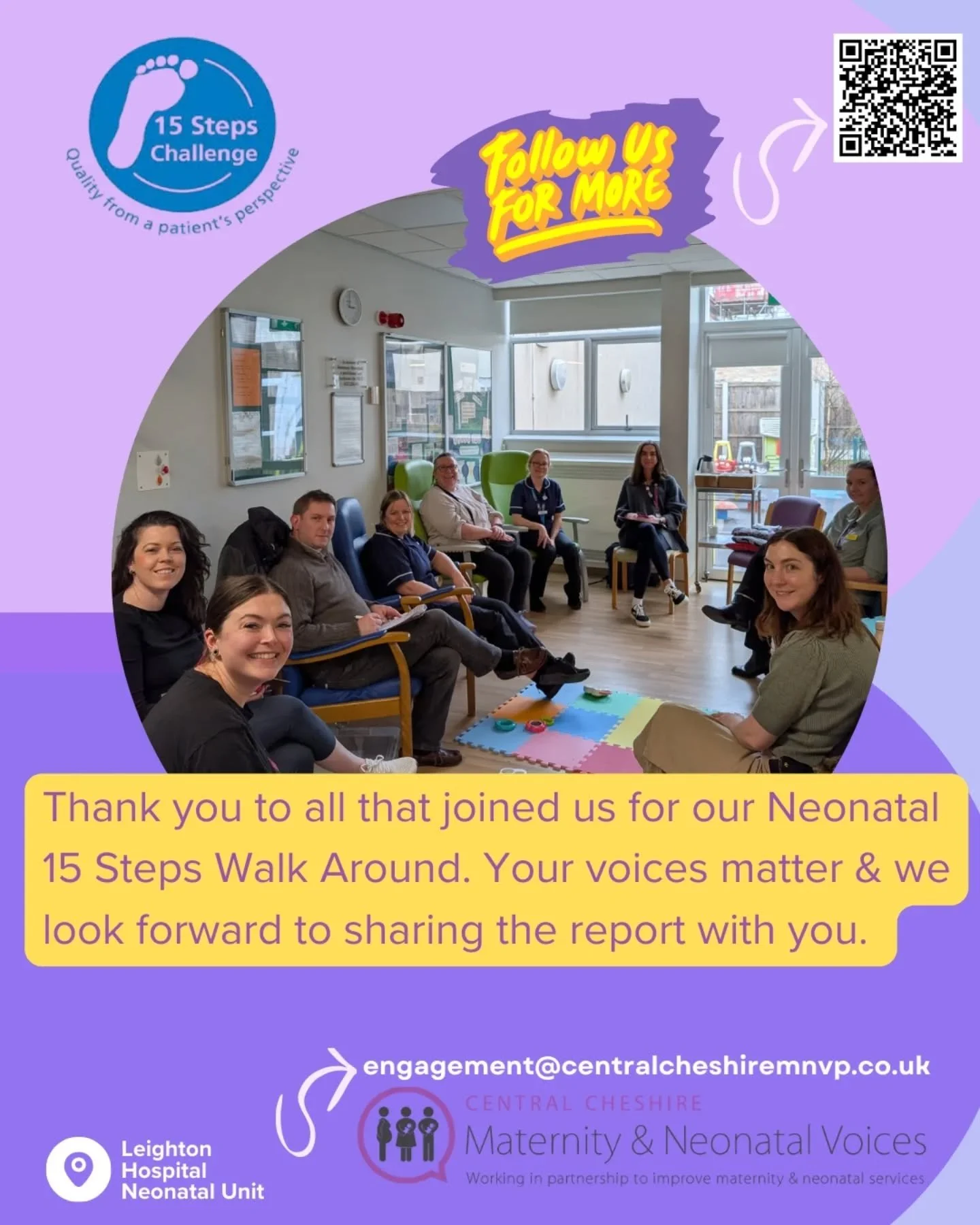Thank you to everyone who came and contributed to our 15 steps walk around. 💜

We recognise it can be difficult stepping back into an environment that felt so hard at the time. We are so grateful you came and shared your experiences with us 💜

#neo