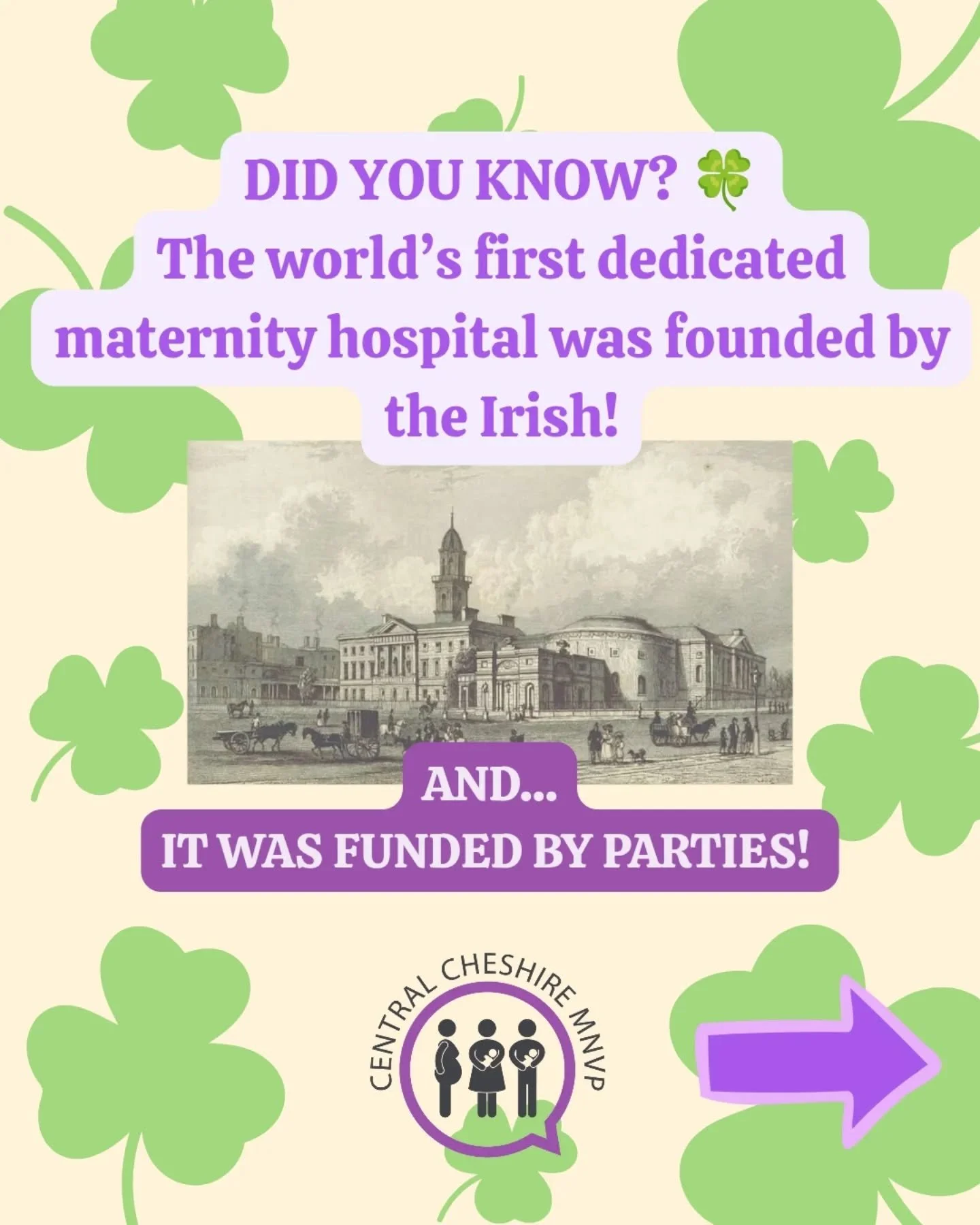 Did you know the oldest maternity hospital in the world was funded by... throwing parties? 🇮🇪💃

In 1745, Dr. Bartholomew Mosse knew that to provide the best care for mums and babies in Dublin, he needed the whole community on board. He built a lit