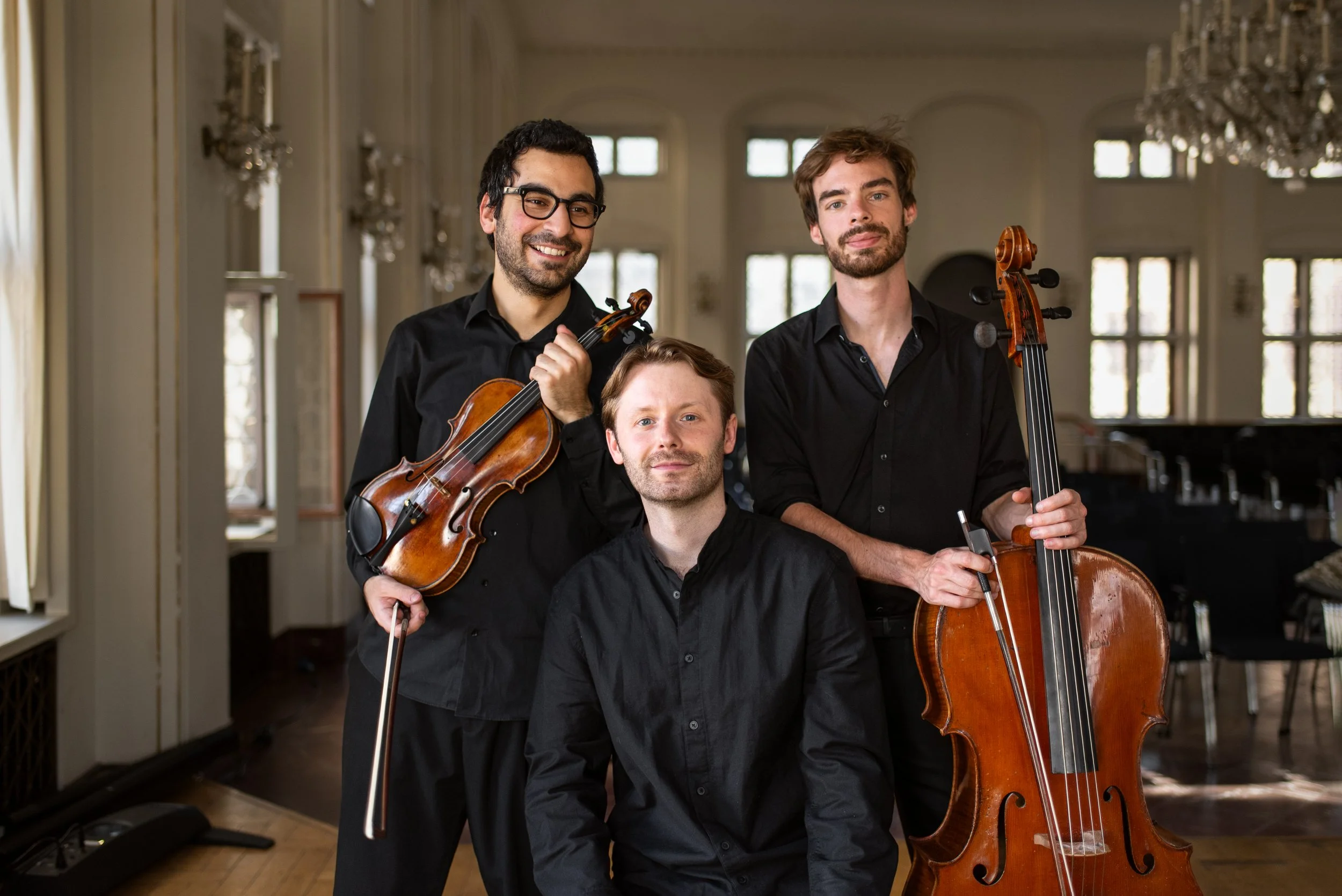 Trio Amphiprion - Artur Kurghynian (Violine), Samuel Waffler (Klavier), Pierre Schaaf (Cello); Foto: Irina Dreyer

