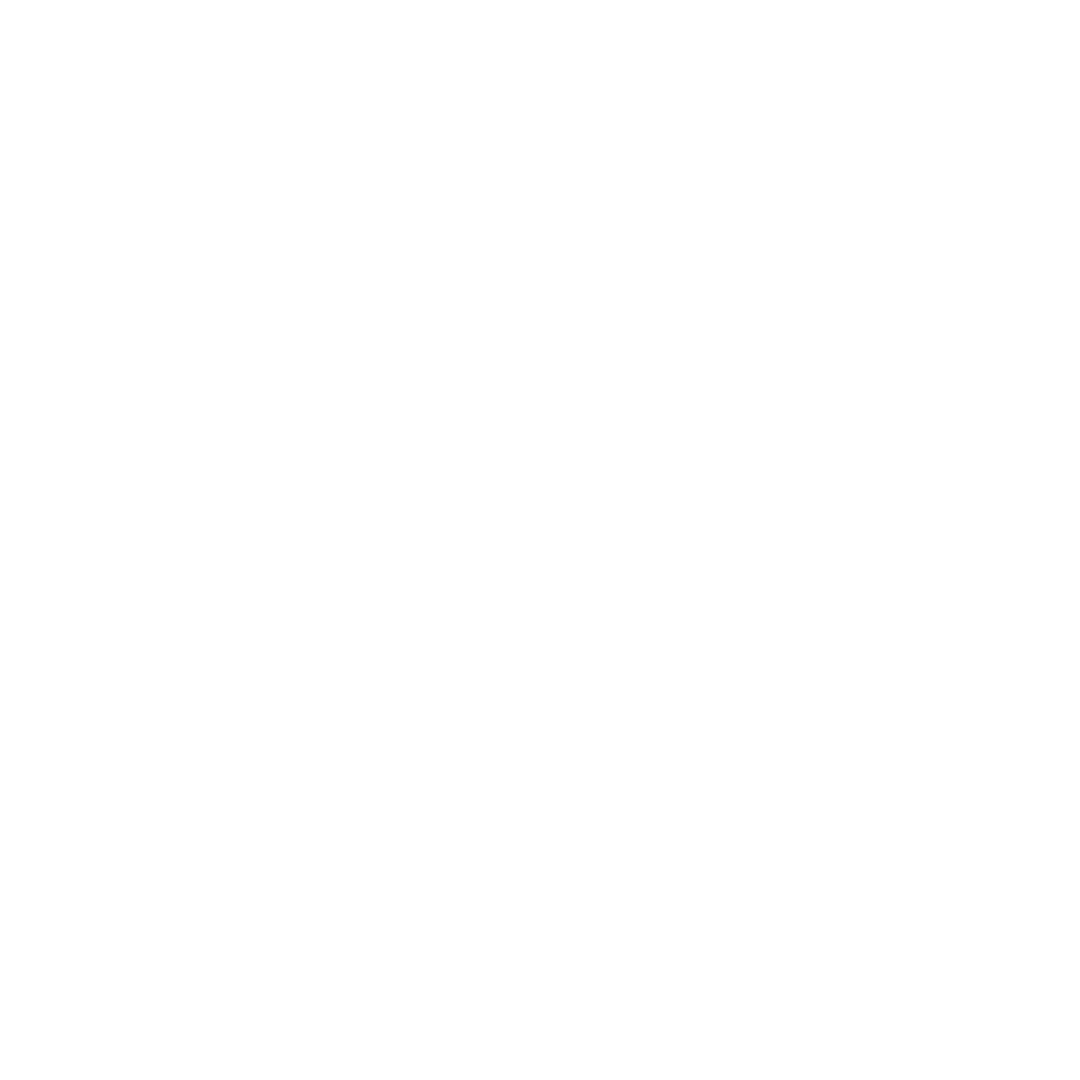 Icon of a house with a chimney, outlined in white on a black background.