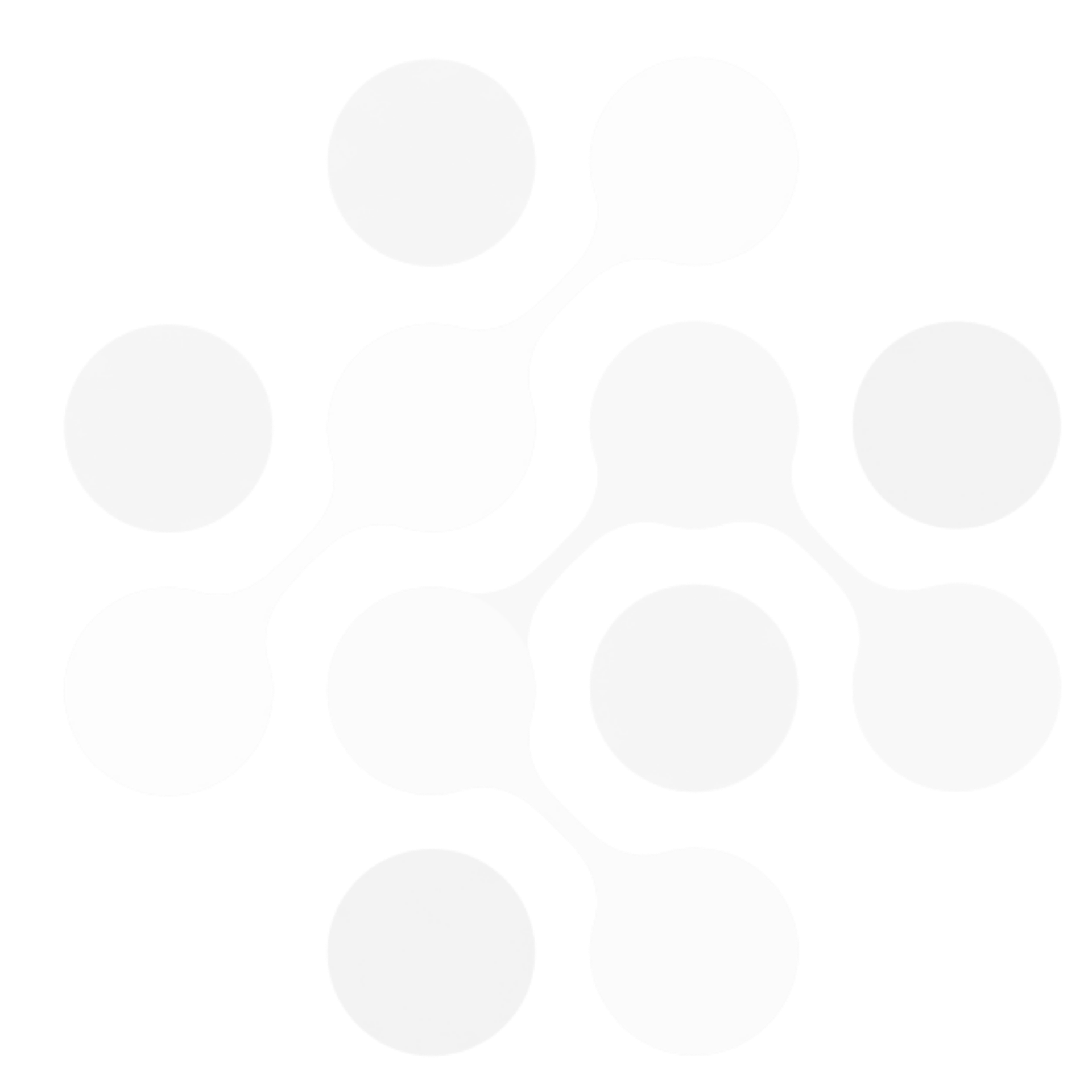 A diagram representing a molecule with a central atom connected to five surrounding atoms arranged in a pentagonal shape.
