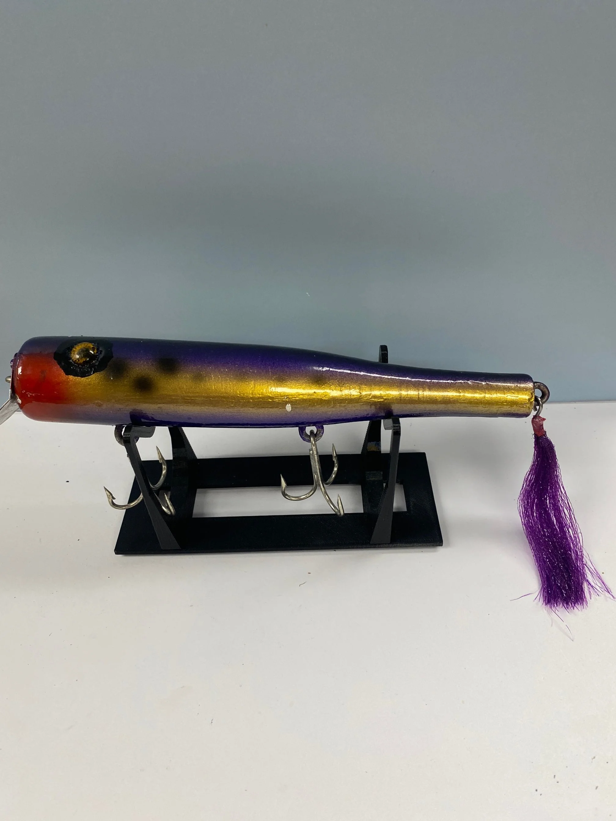 L. Cooper Goo Goo Eyes swimmer.  Multicolor. Wood.