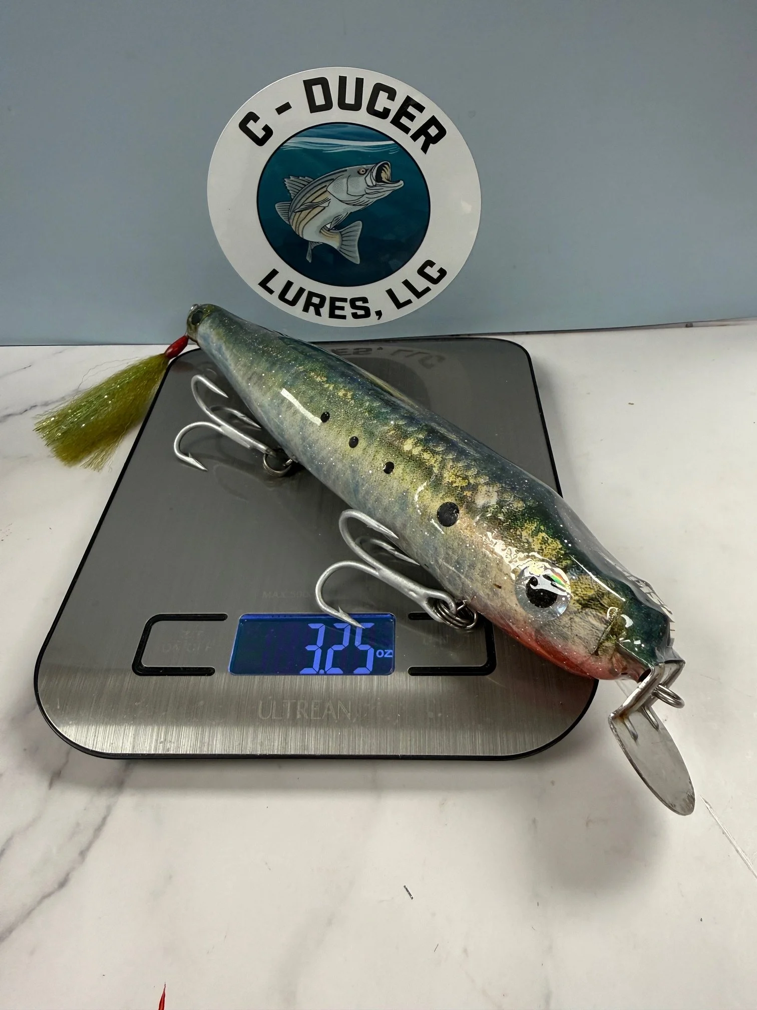 GooGoo Style Metal Lip Swimmer.   Chartreuse/Yellow.