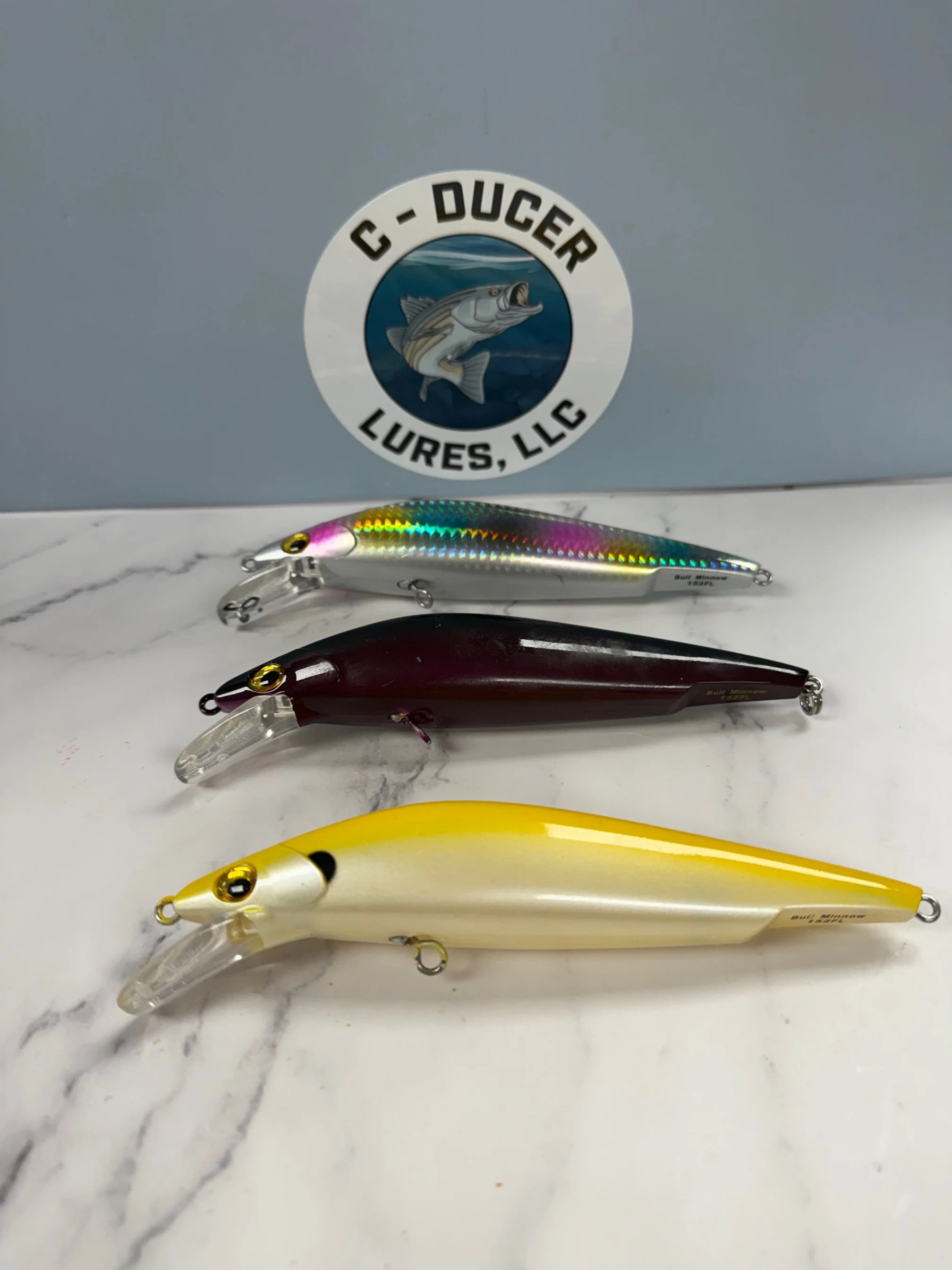 Lot of 3 Sebile Bull Minnows.  152FL model.